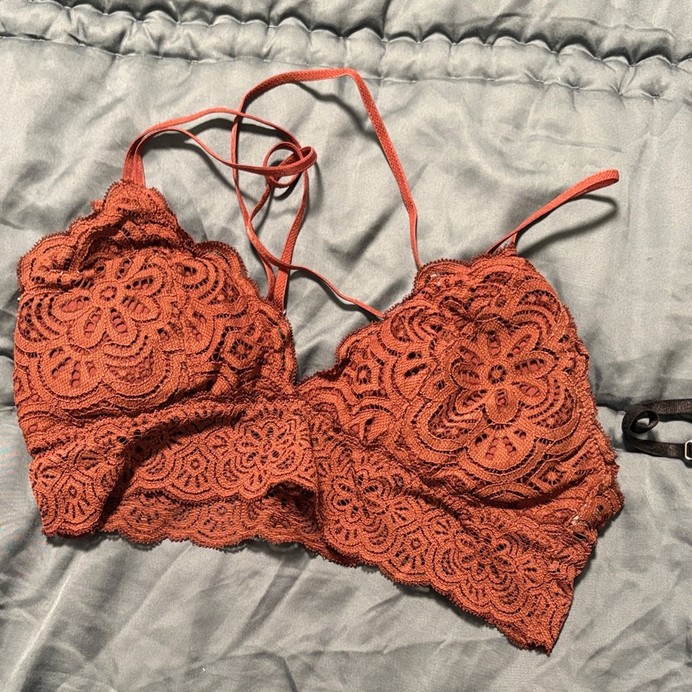 Aerie Bralette in Rust